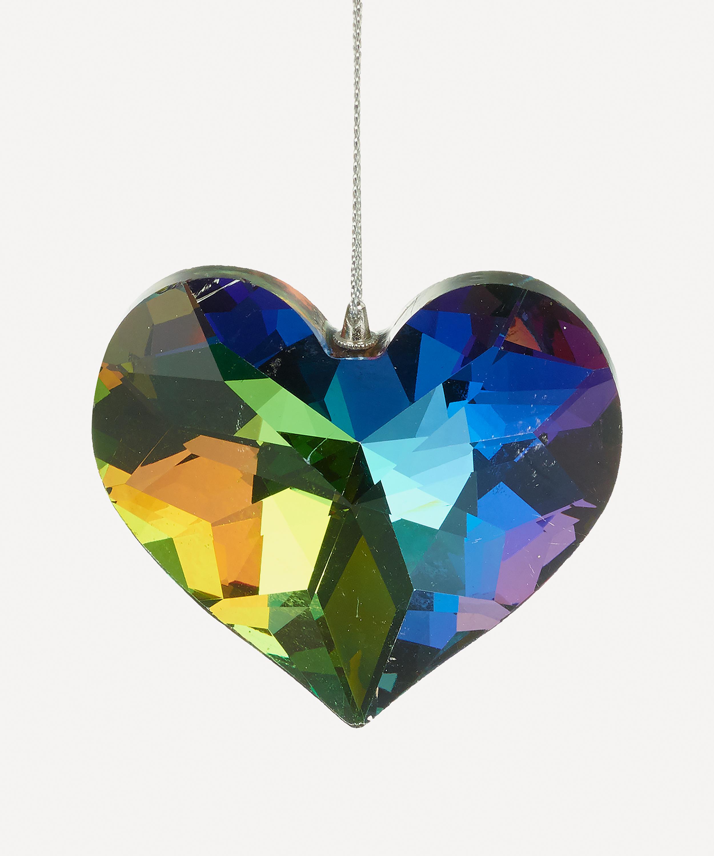 Christmas - Crystal Hanging Heart Tree Ornament image number 0