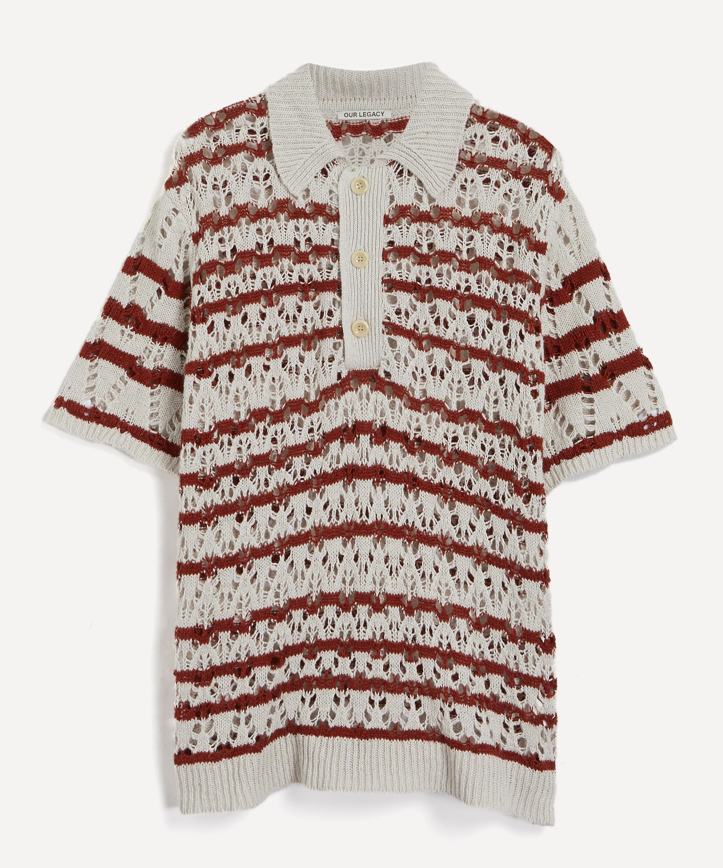 サイズは46です商品名【our legacy 22ss】zigzag knit polo