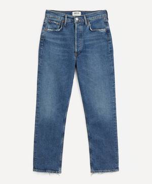 Riley High-Rise Straight Crop Jeans