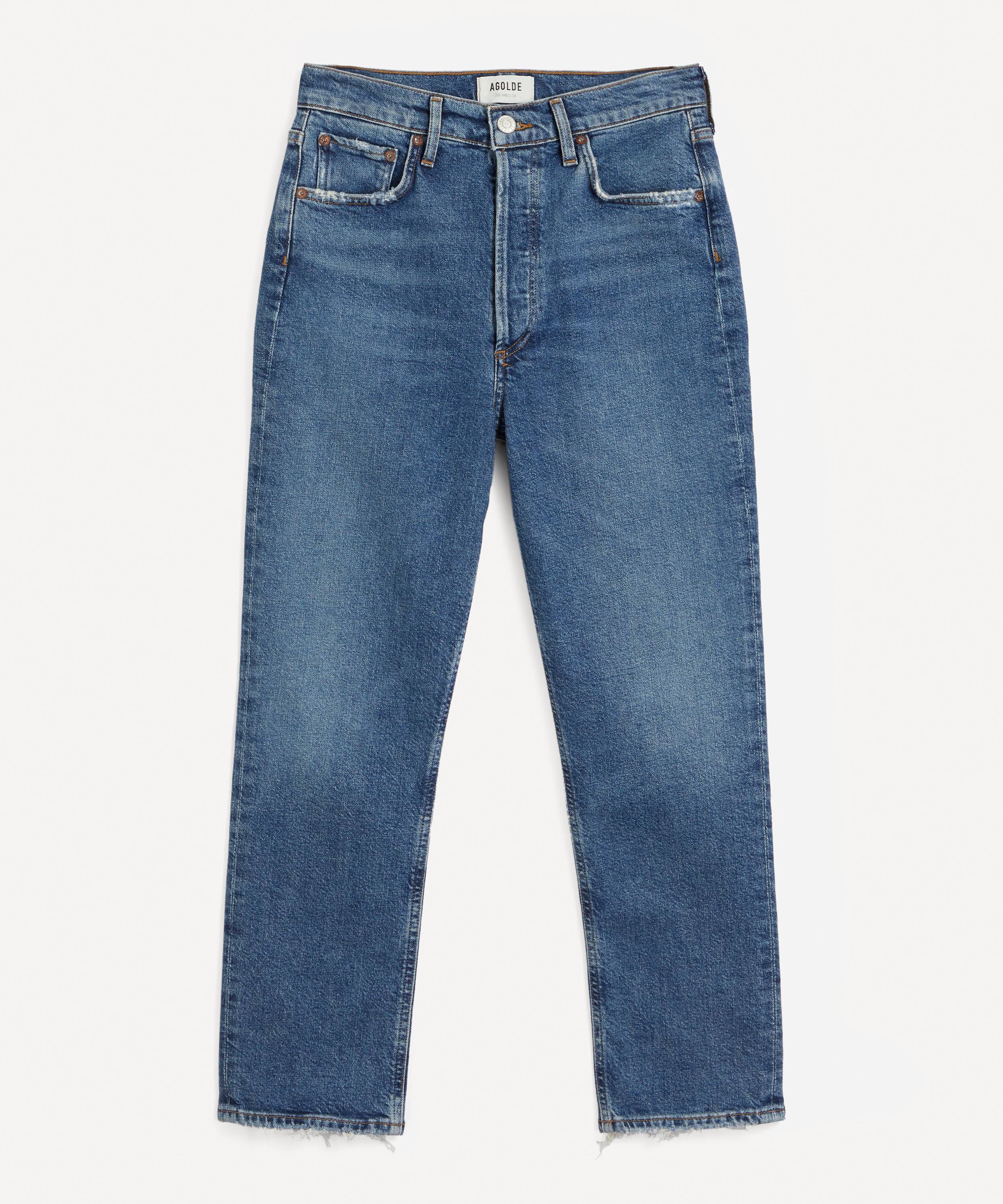AGOLDE Riley High-Rise Straight Crop Jeans | Liberty