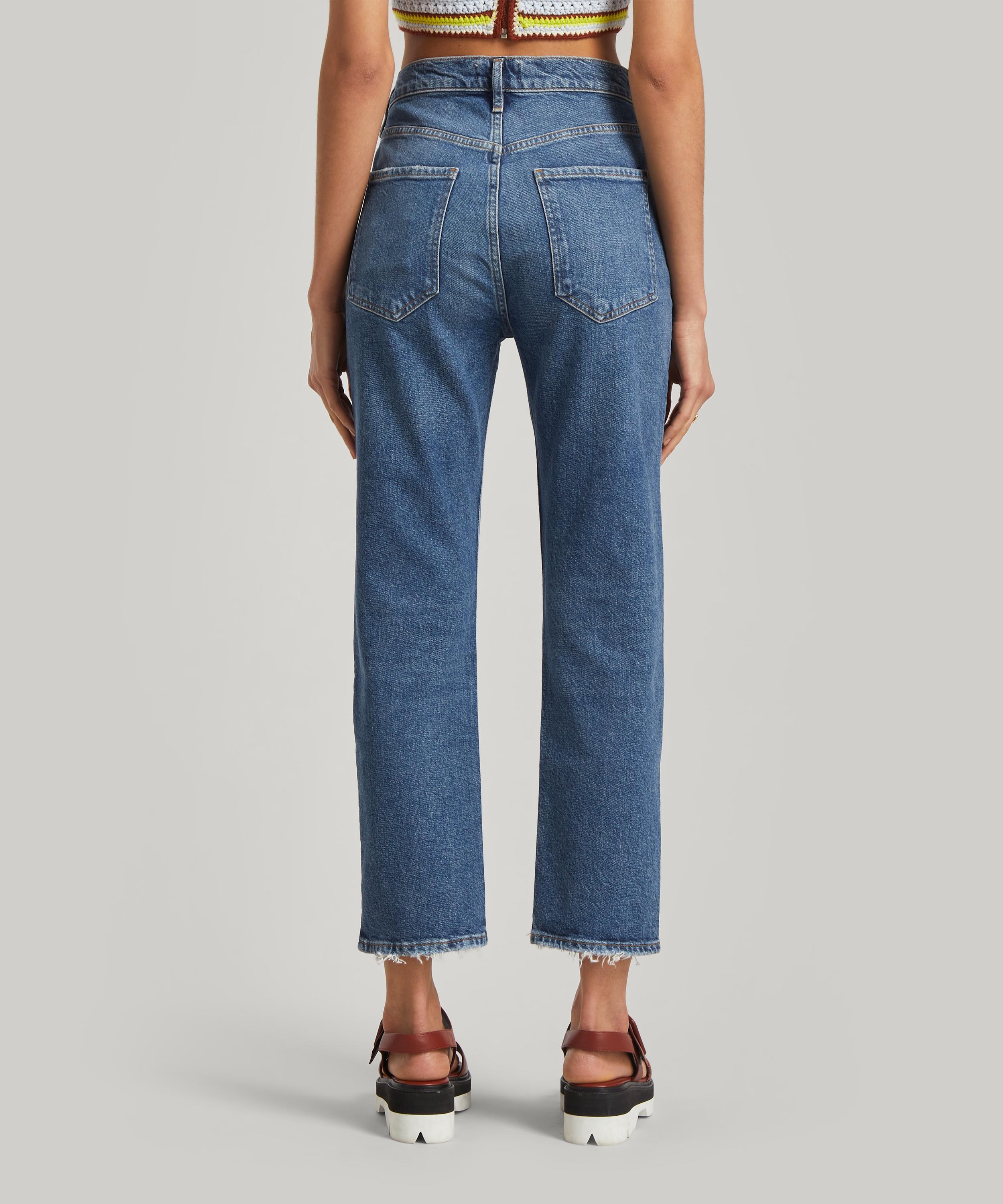 Riley High Rise Straight Crop Jeans