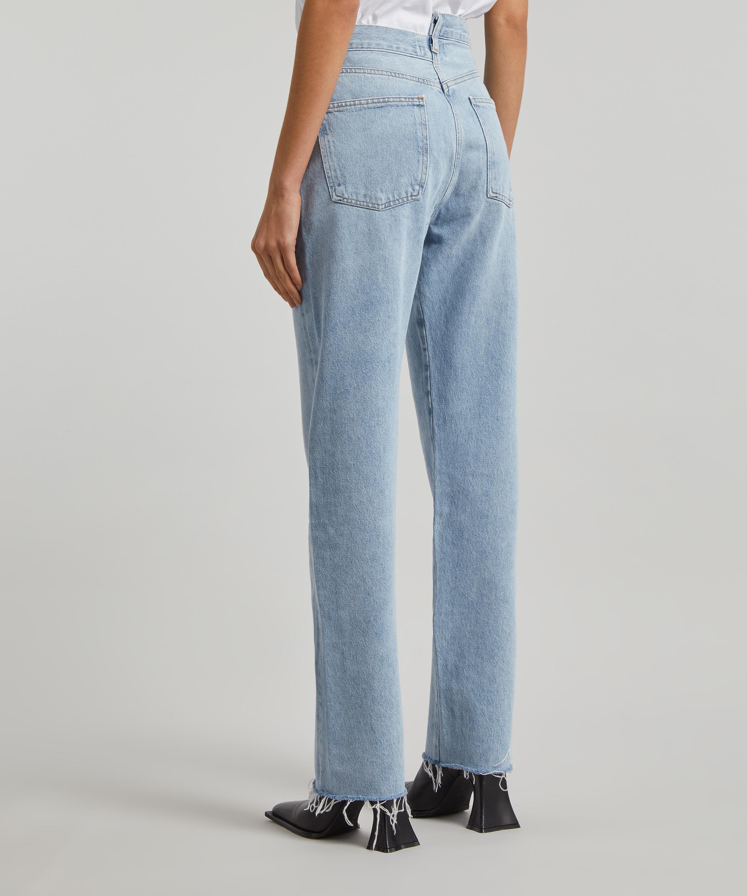 AGOLDE - CrissCriss Cross Straight Mid-Rise Jeans image number 3