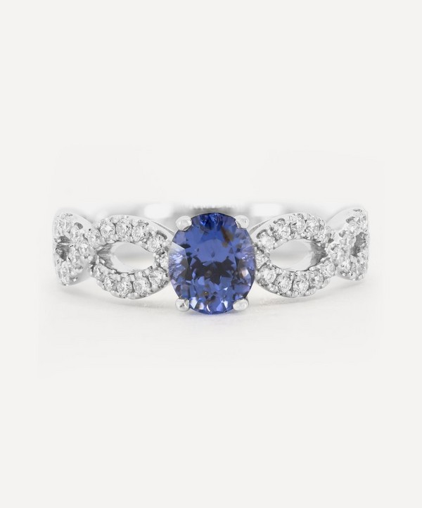 Kojis - 14ct White Gold Violet Sapphire Ring image number null