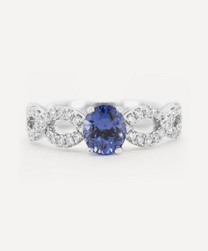 Kojis - 14ct White Gold Violet Sapphire Ring image number 0