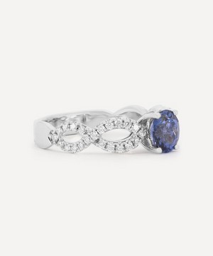 Kojis - 14ct White Gold Violet Sapphire Ring image number 1