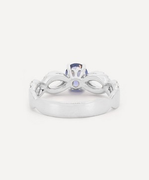 Kojis - 14ct White Gold Violet Sapphire Ring image number 3