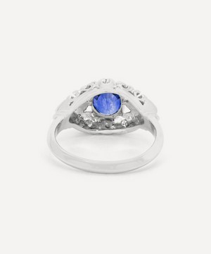Kojis - Platinum Art Deco Sapphire and Diamond Ring image number 3