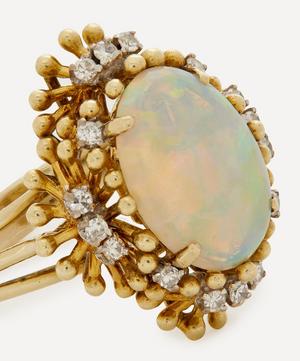 Kojis - 14ct Gold Vintage Opal Cocktail Ring image number 3