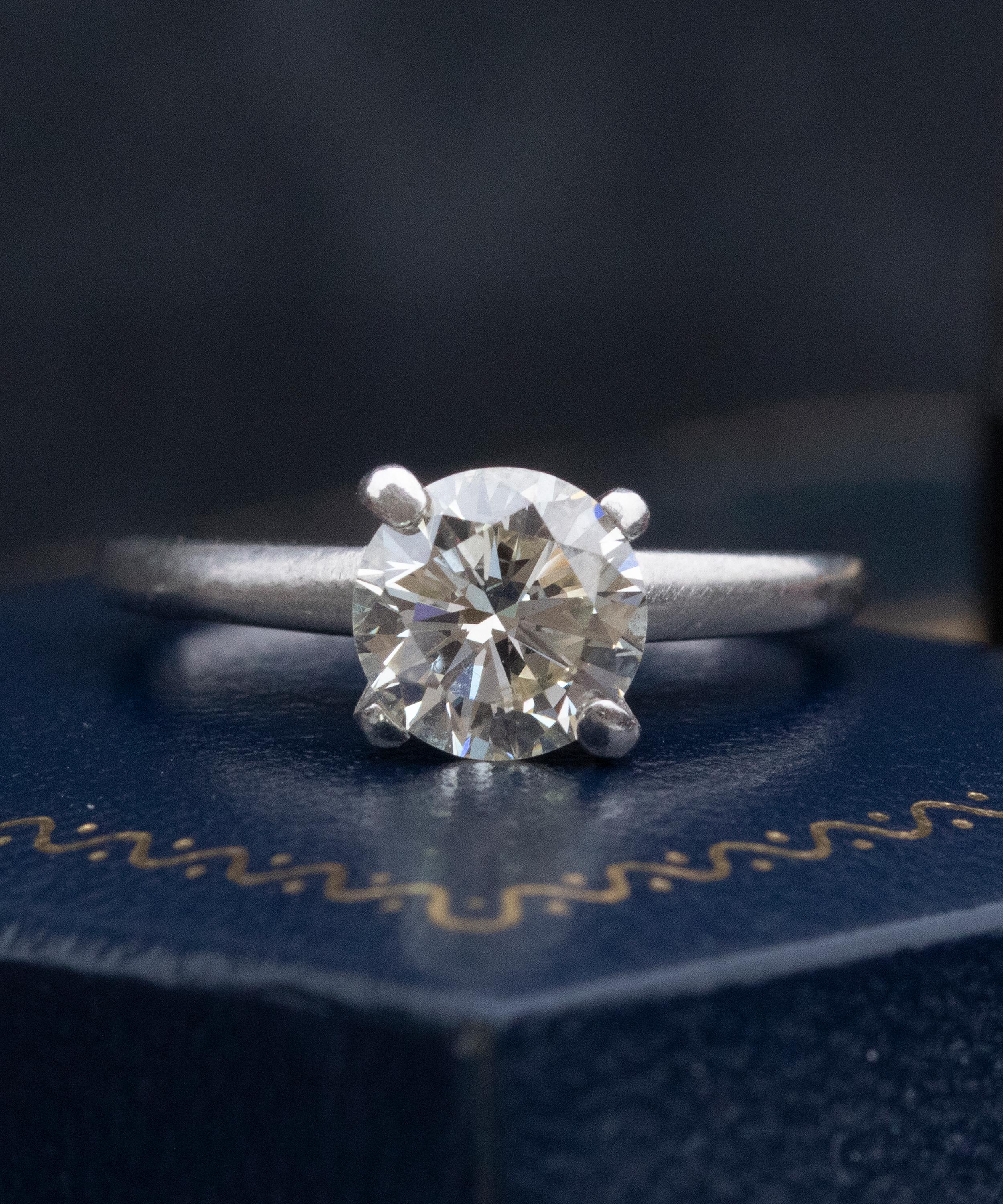 Kojis - Platinum 1.30ct Solitaire Diamond Ring image number 4