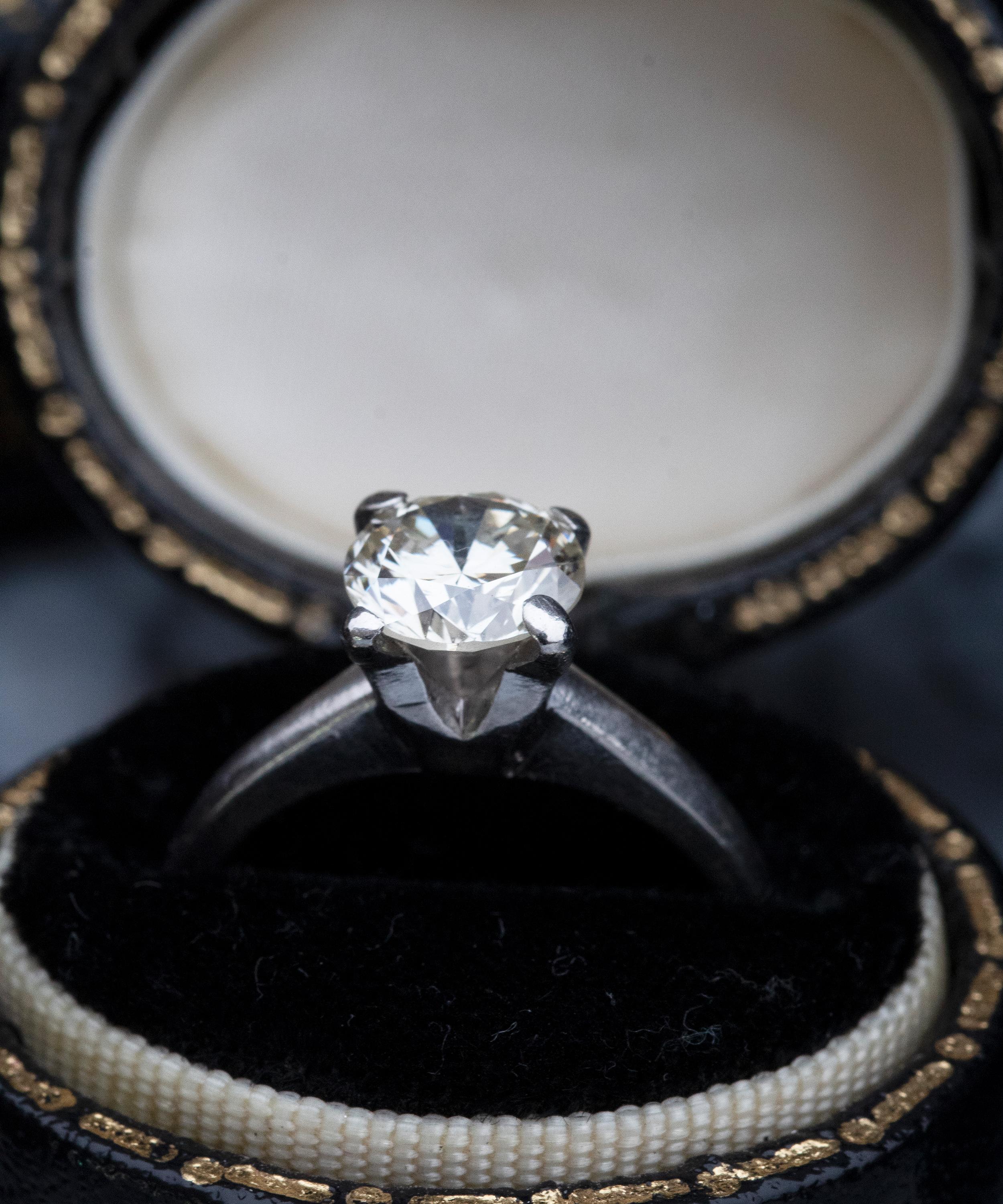 Kojis - Platinum 1.30ct Solitaire Diamond Ring image number 5
