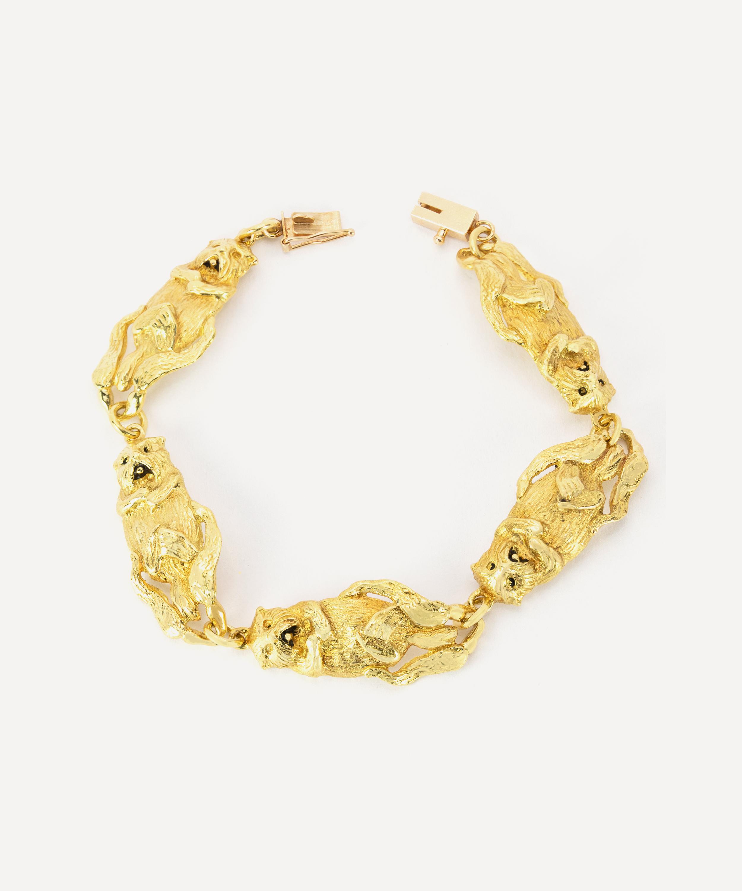Kojis - 18ct Gold 1980s Floating Sea Otter Bracelet image number 0