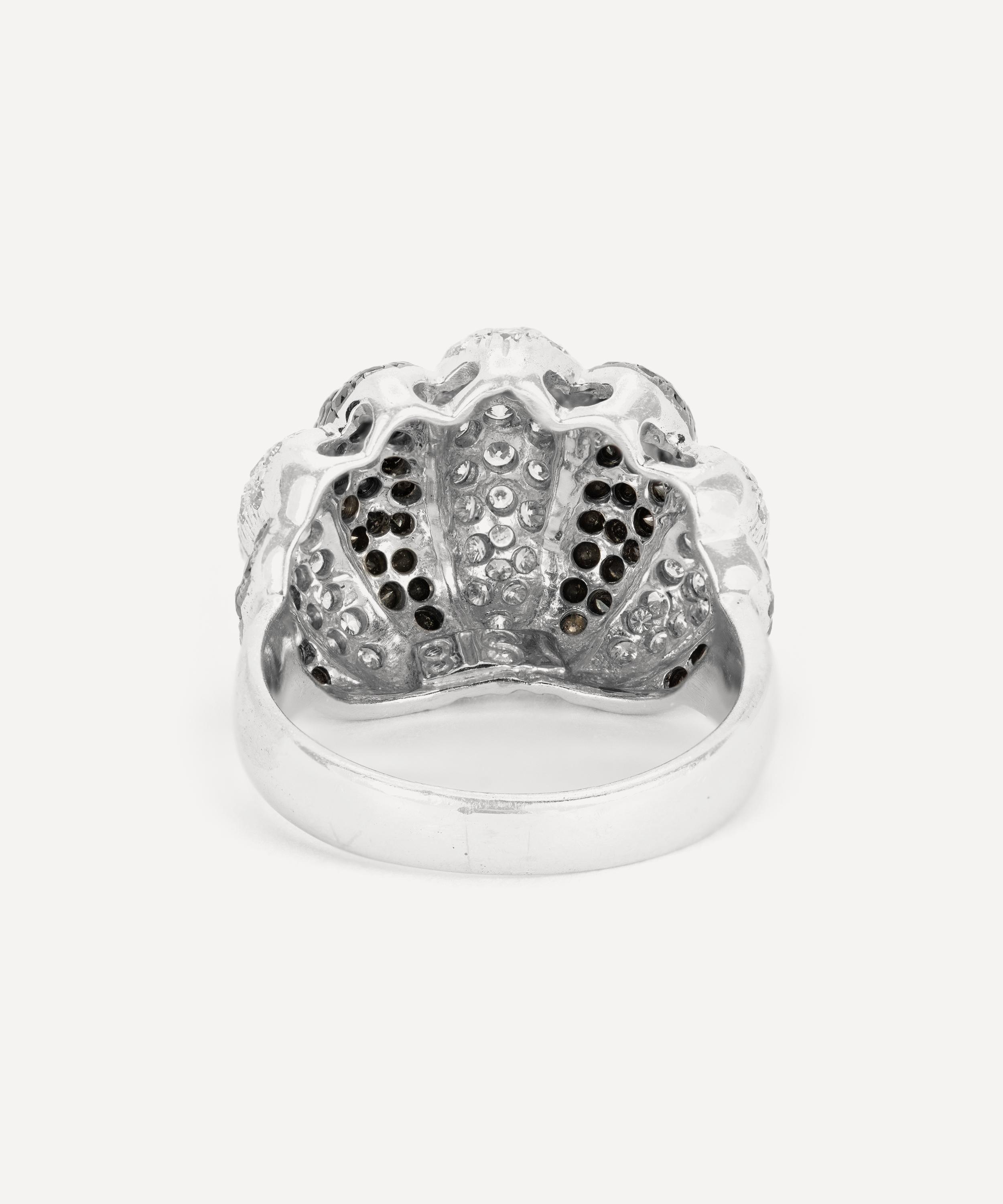 Kojis - 18ct White Gold Black and White Diamond Ring image number 3