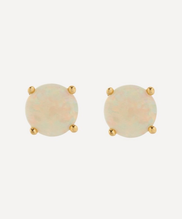 Kojis - 18ct Gold Opal Stud Earrings image number null
