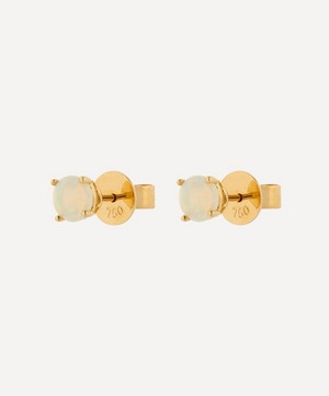Kojis - 18ct Gold Opal Stud Earrings image number 1