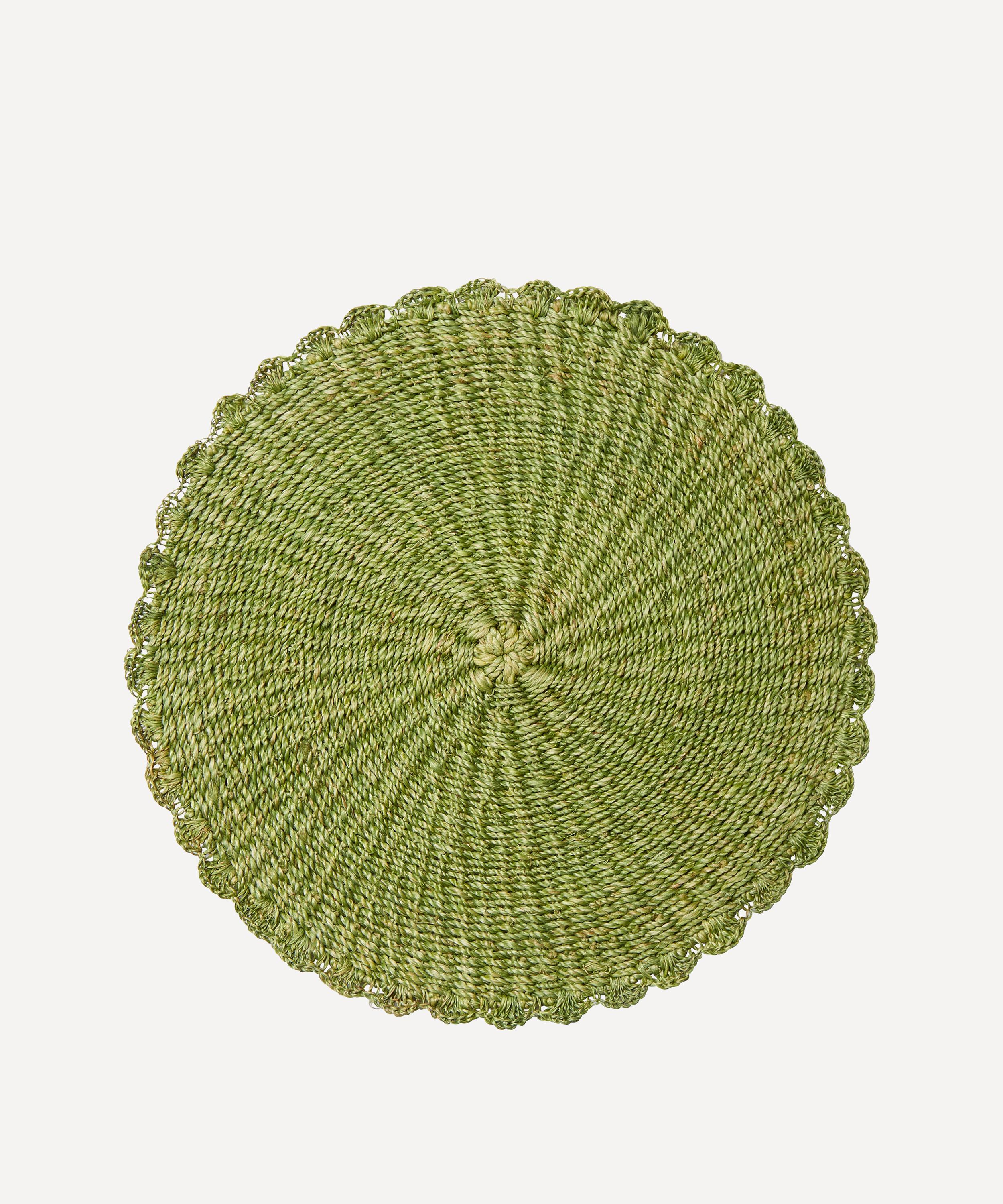 Rebecca Udall - Scalloped Handwoven Abaca Placemat image number 0