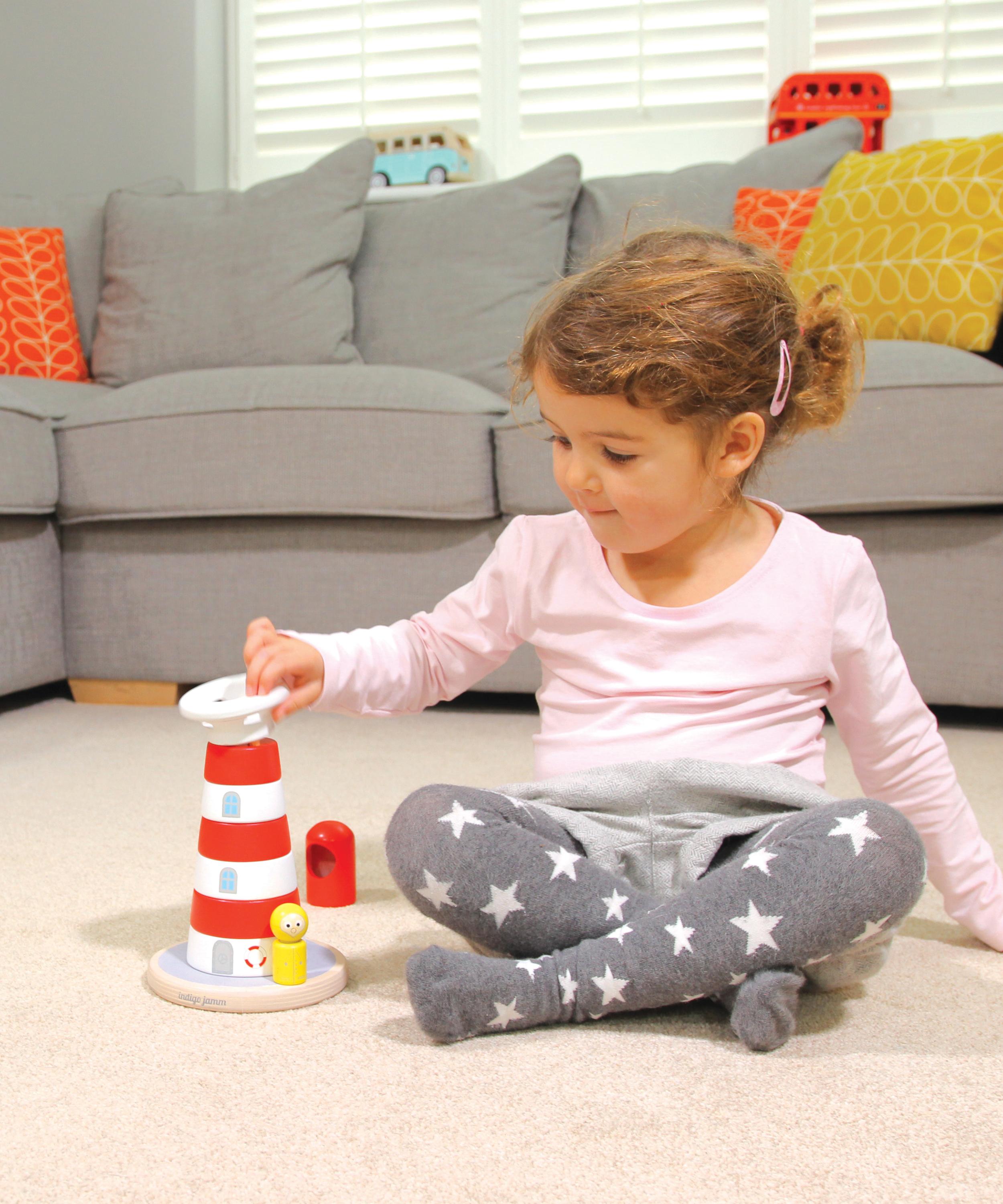 Indigo Jamm - Lighthouse Stacker Toy image number 2