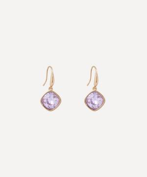 14ct Gold-Plated Faceted Crystal Drop Earrings
