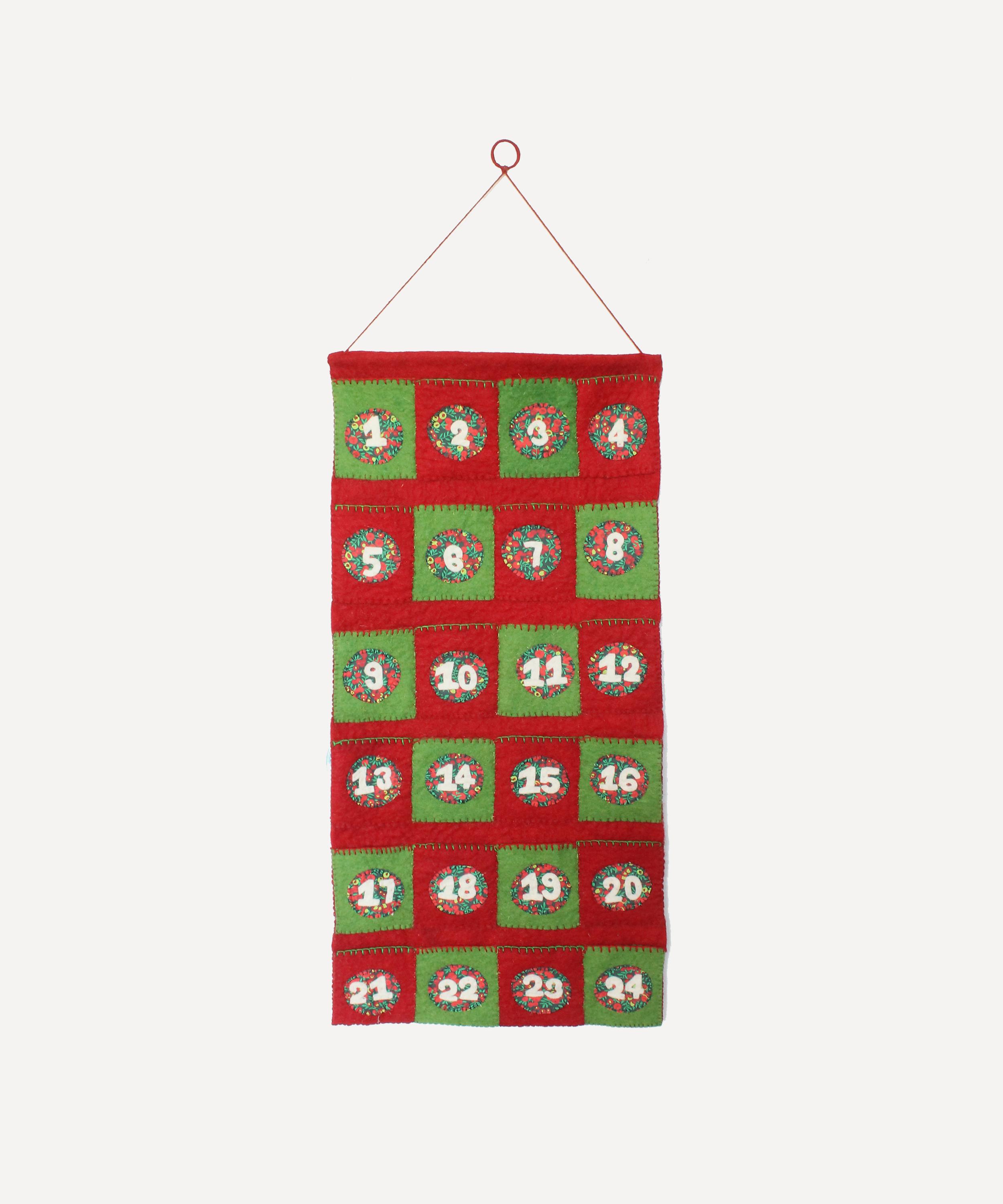 Christmas Liberty Print Felt Advent Calendar Liberty