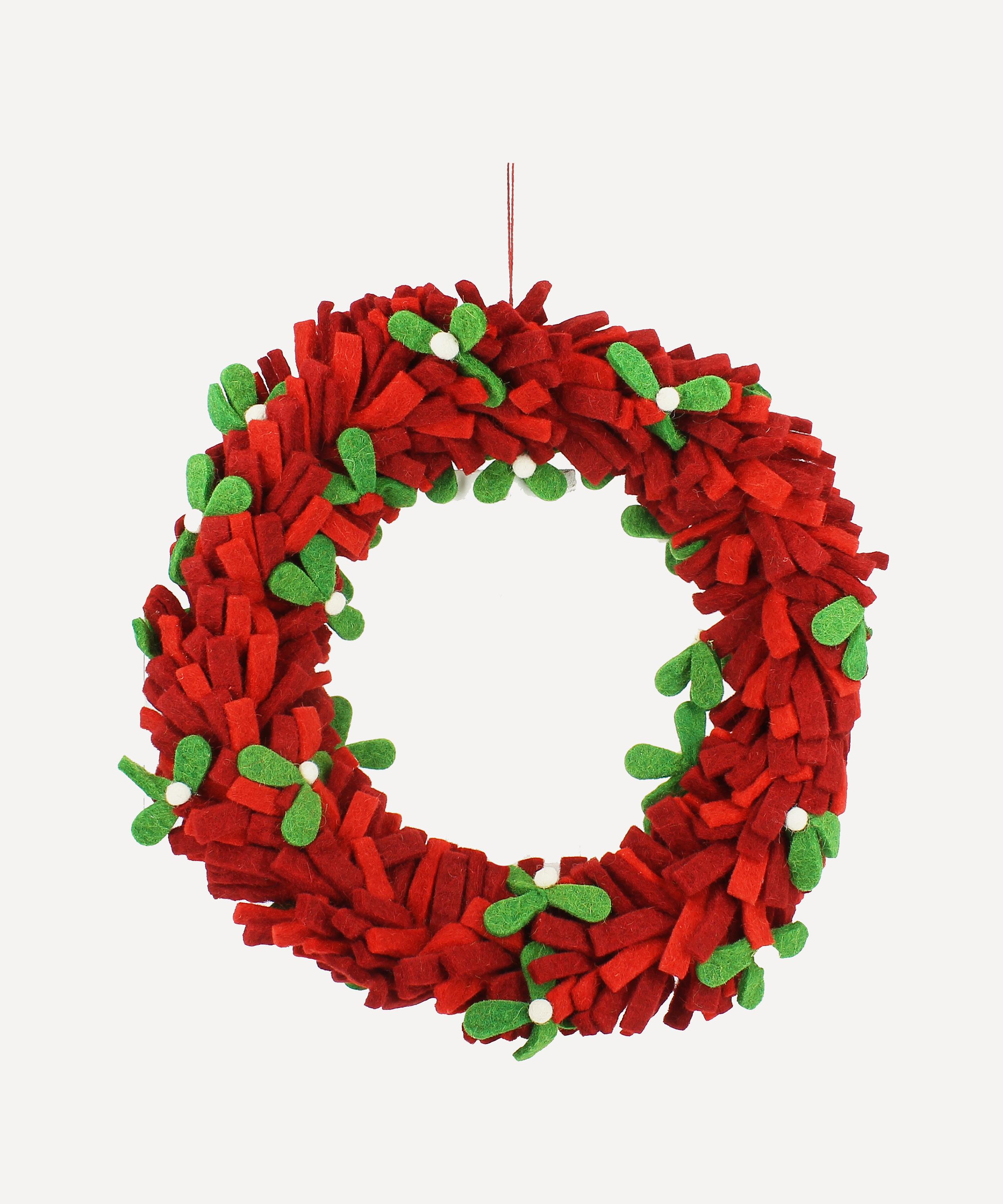 Christmas - Red Mistletoe Wreath image number 0