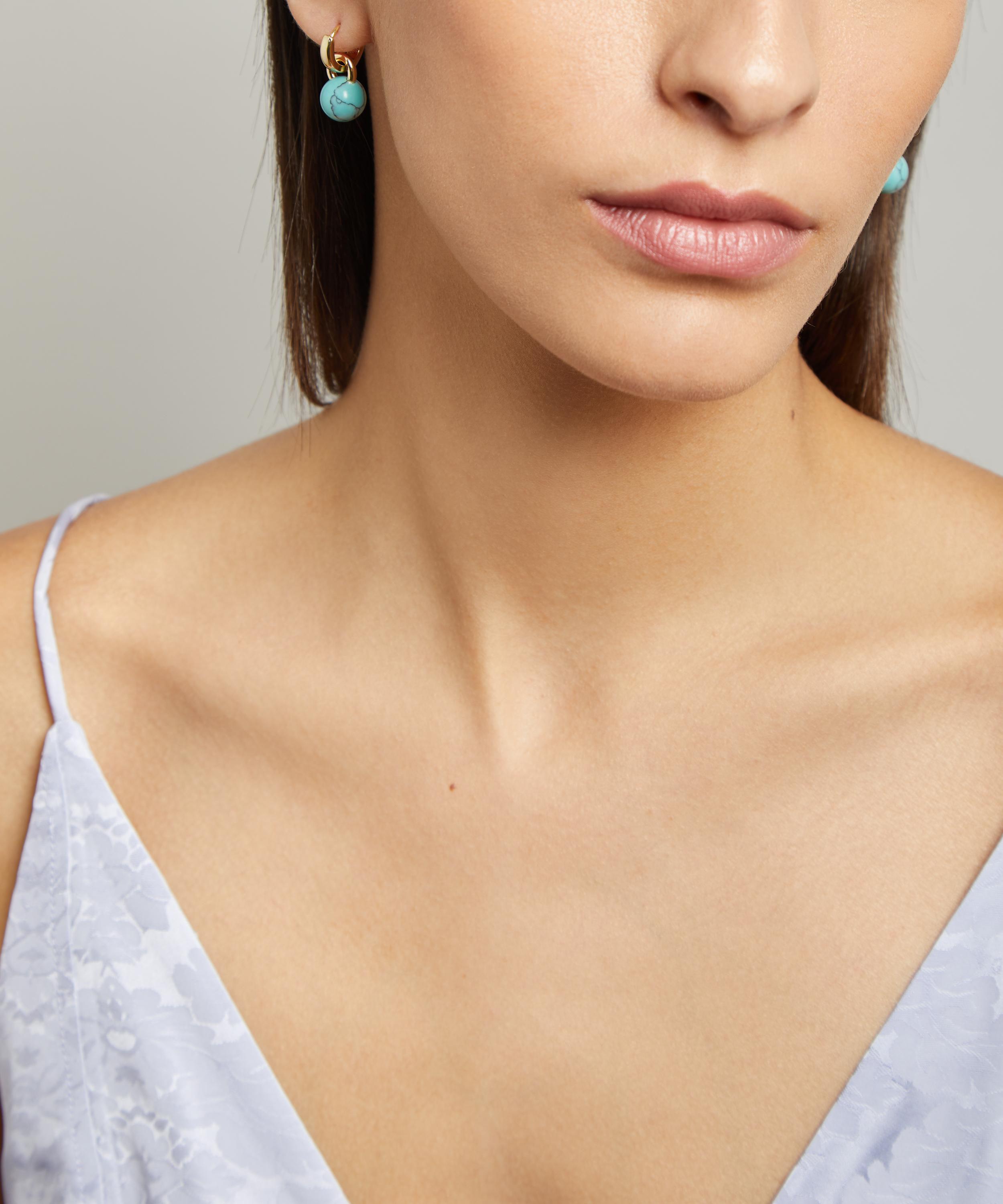 Kenneth jay lane hot sale turquoise earrings