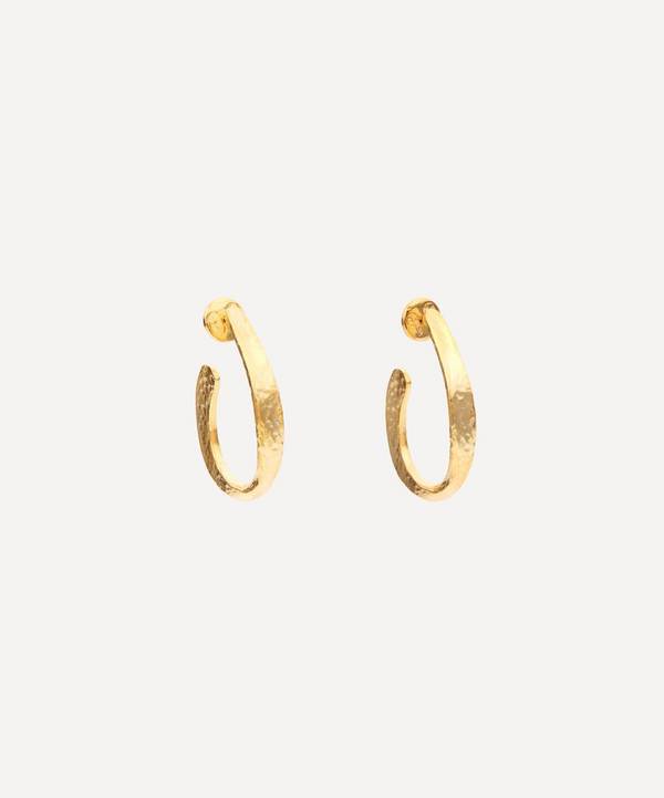 Kenneth Jay Lane - 22ct Gold-Plated Textured Pierced Earrings image number 0