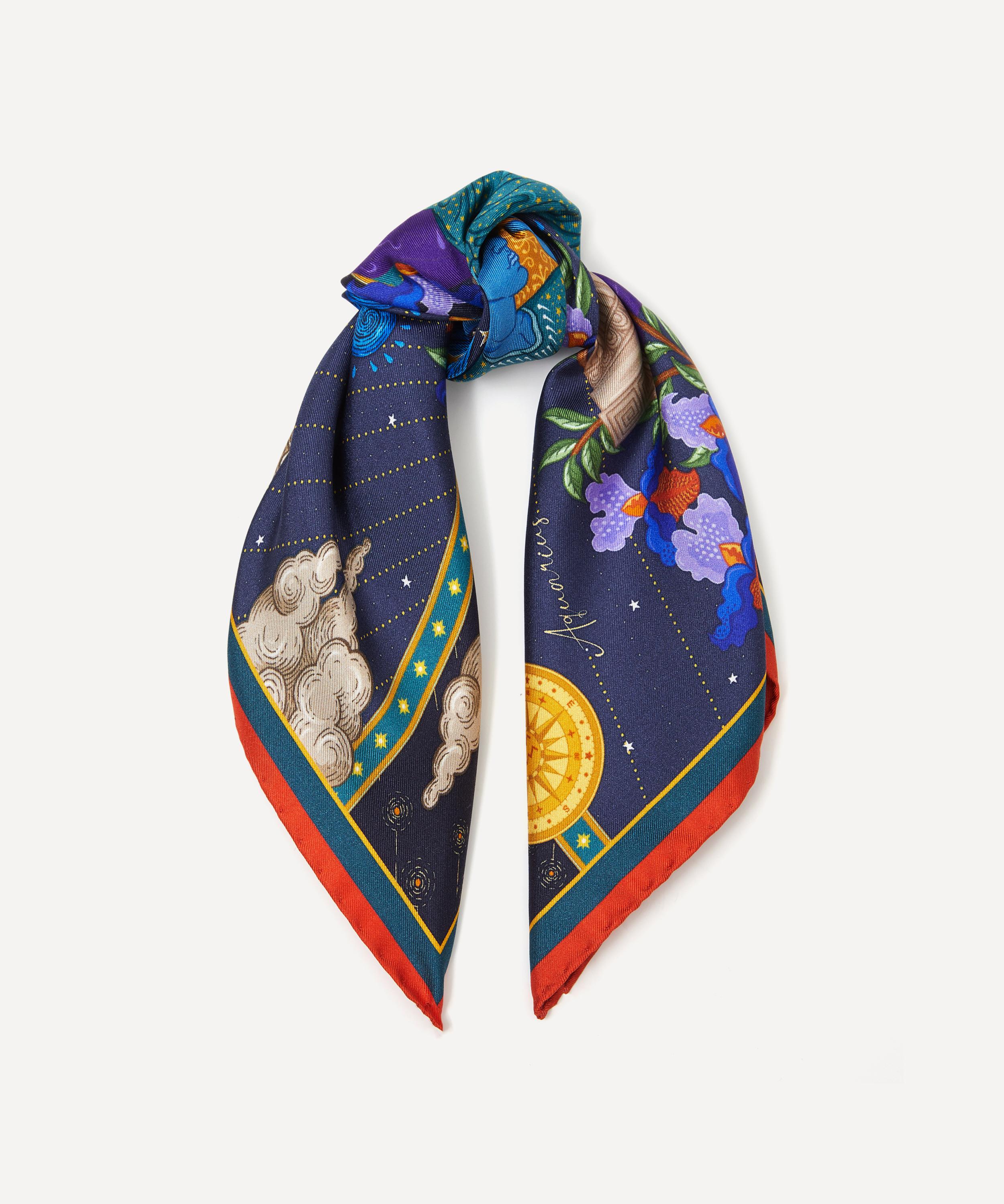 Liberty - Aquarius 45 x 45cm Silk Twill Scarf image number 2