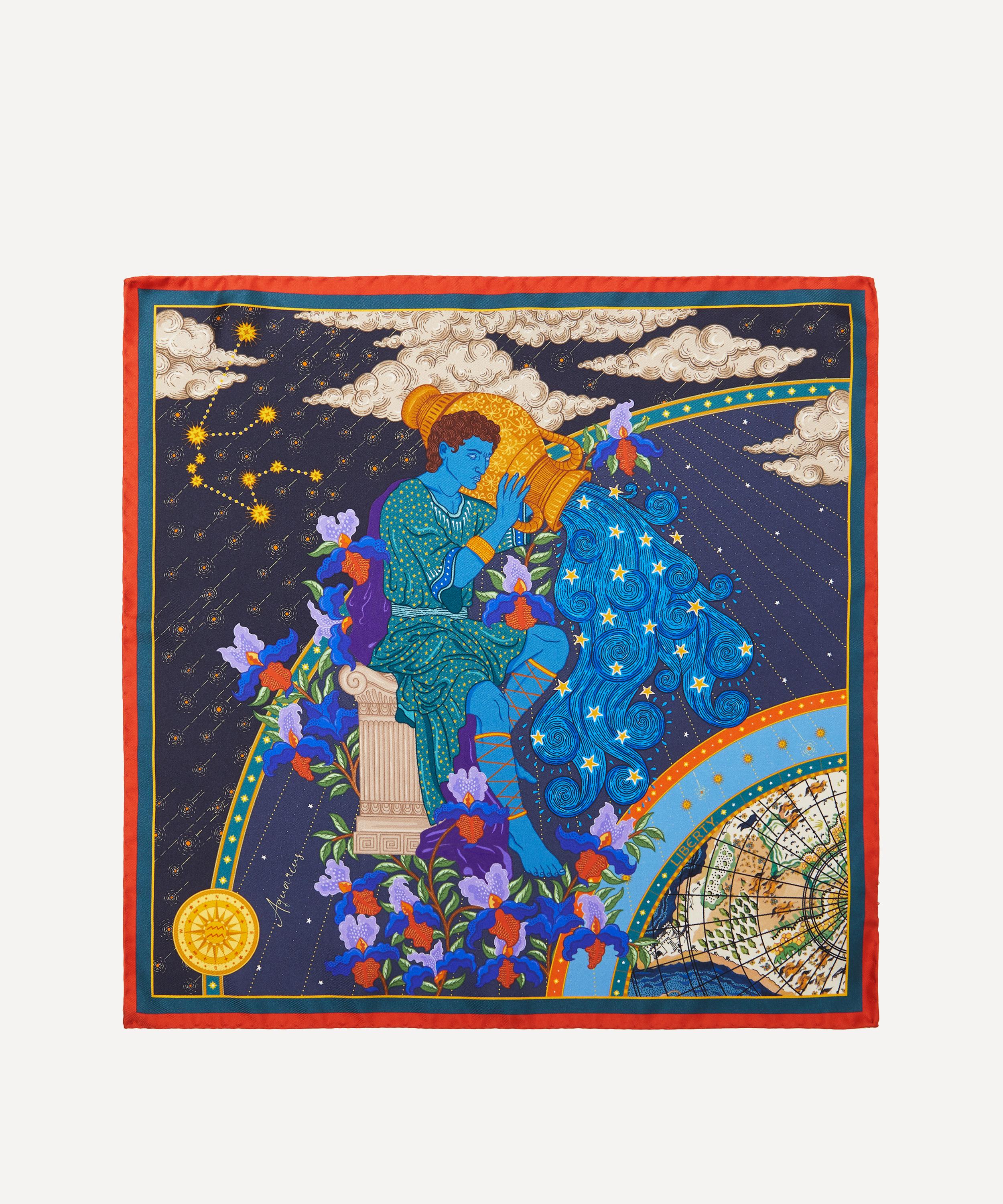 Liberty - Aquarius 45 x 45cm Silk Twill Scarf