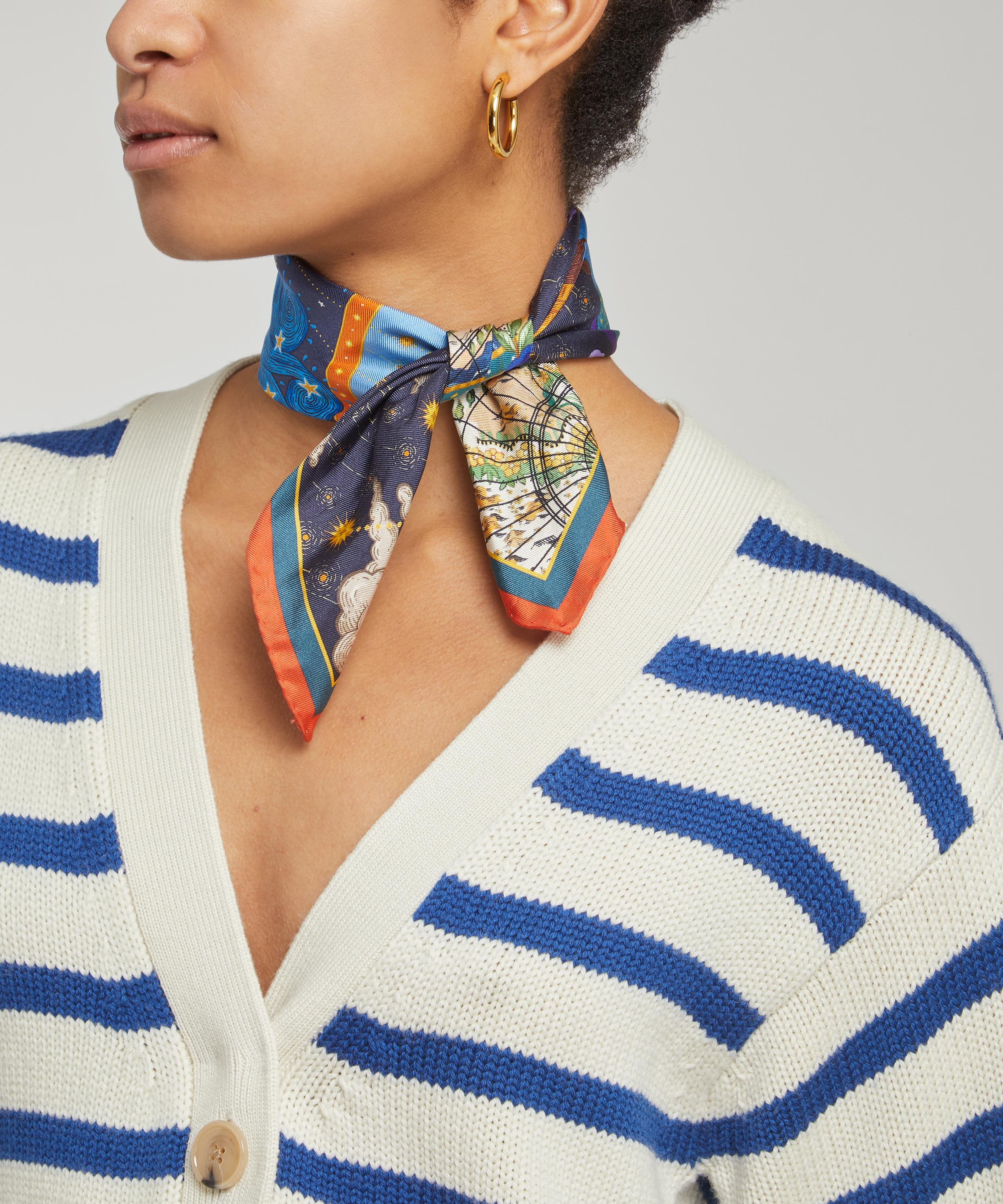 Liberty - Aquarius 45 x 45cm Silk Twill Scarf image number 5