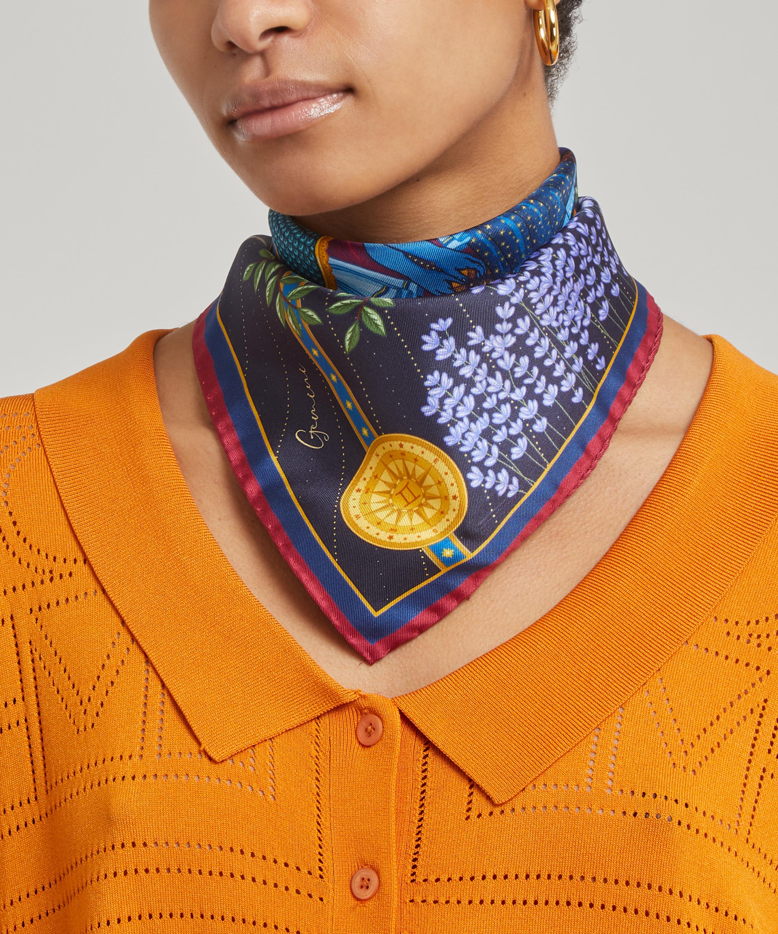 Liberty - Gemini 45 x 45cm Silk Twill Scarf image number 5