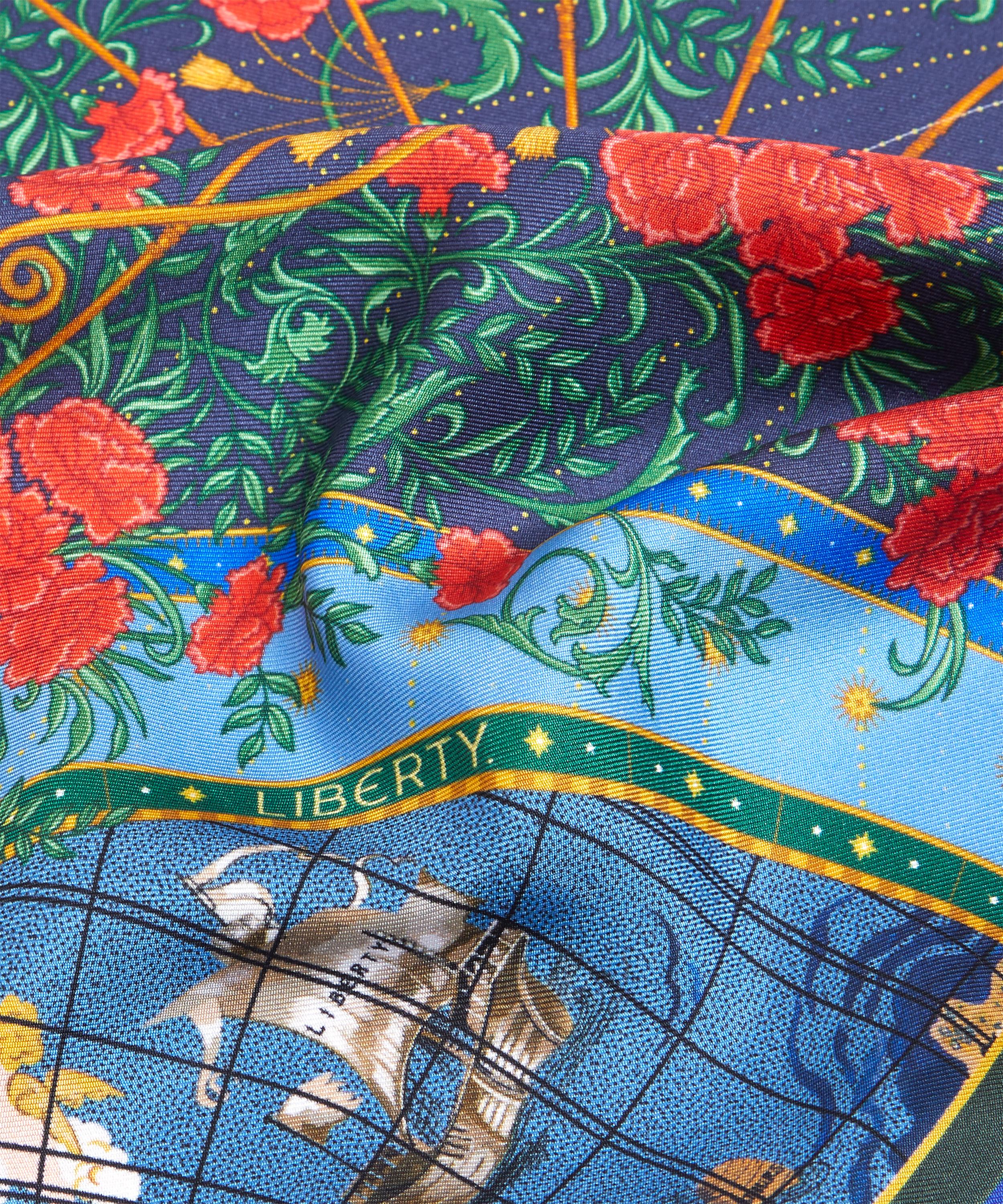 Liberty - Sagittarius 45 x 45cm Silk Twill Scarf image number 4