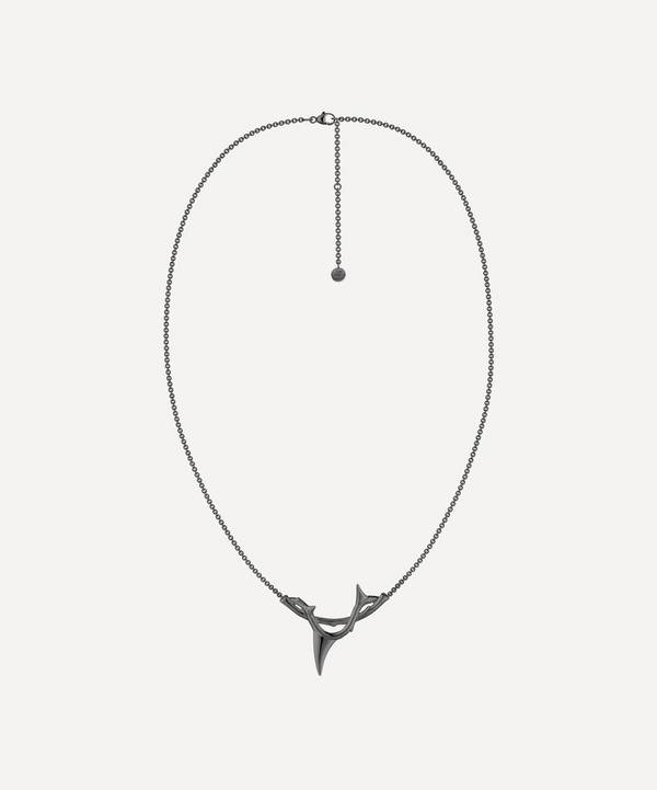 Shaun Leane - Black Rhodium-Plated Rose Thorn Branch Pendant Necklace image number 0