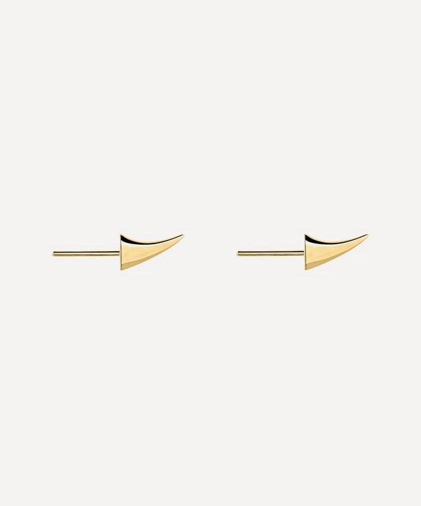 Shaun Leane - Gold Plated Vermeil Silver Rose Thorn Swerve Stud Earrings image number null
