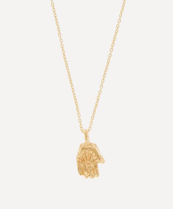 Alighieri - Gold-Plated Vermeil Bronze Secret of Time Amulet Pendant Necklace image number 0
