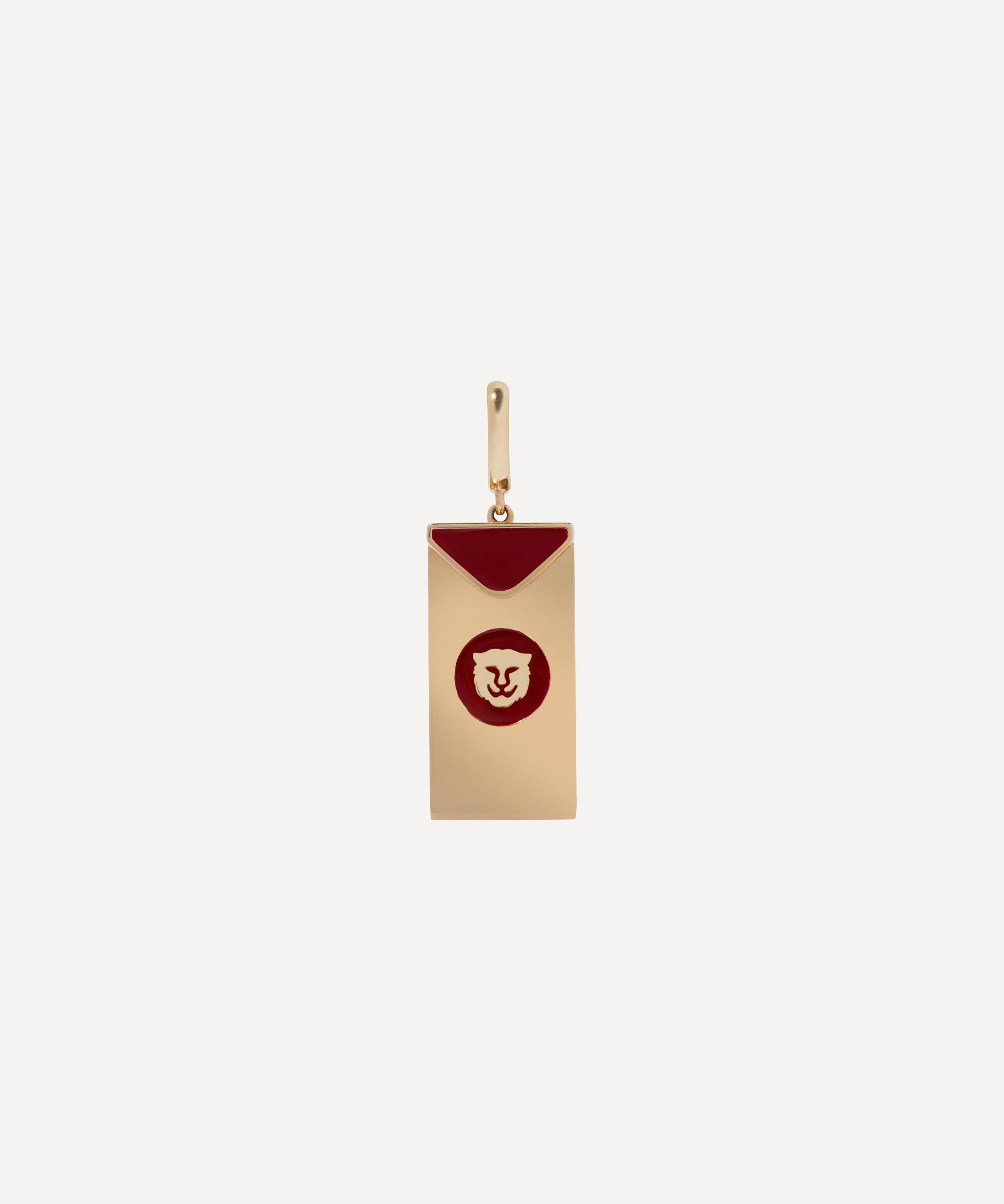 Annoushka - 18ct Gold Mythology Chinese Tiger Red Envelope Charm Pendant image number 0