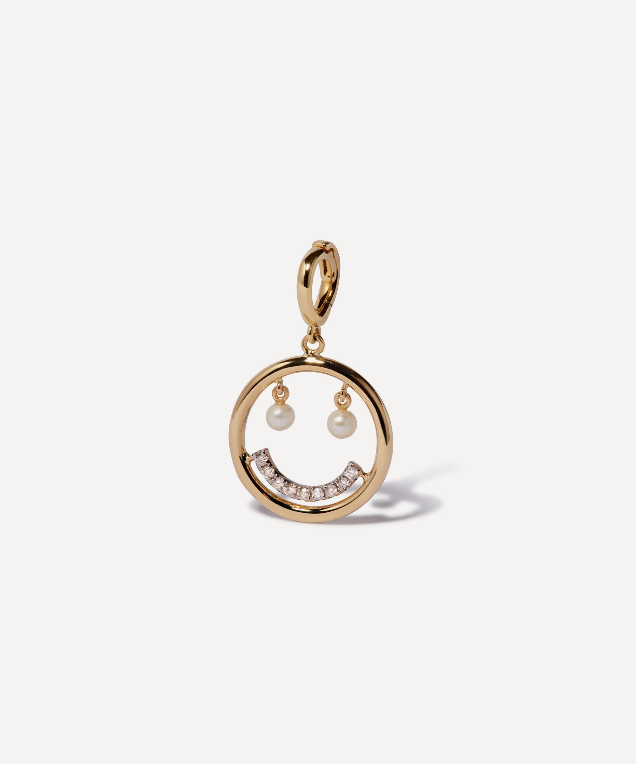Annoushka - 18ct Gold Mythology Happy Face Pendant Charm image number 0