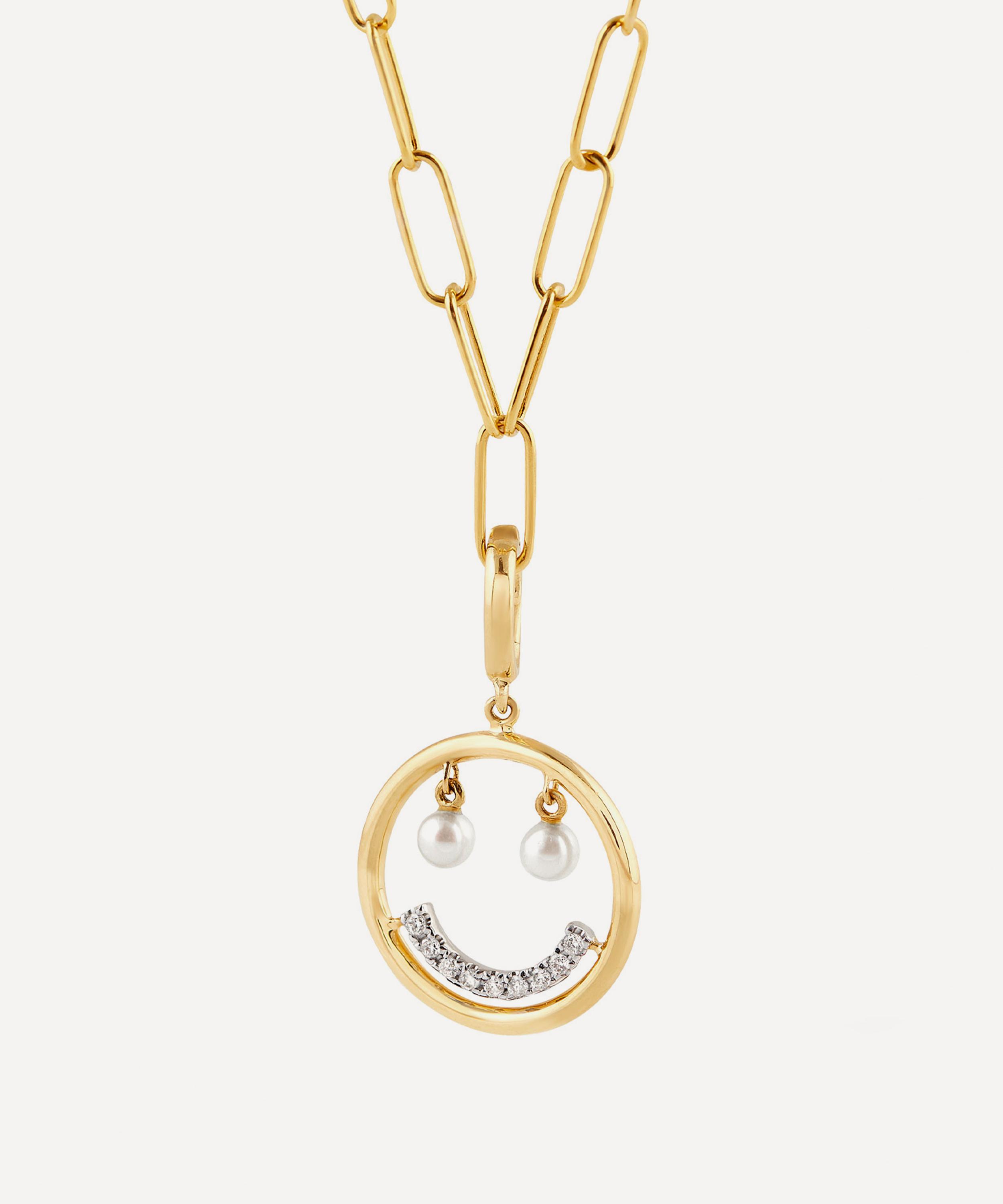 Annoushka - 18ct Gold Mythology Happy Face Pendant Charm image number 2