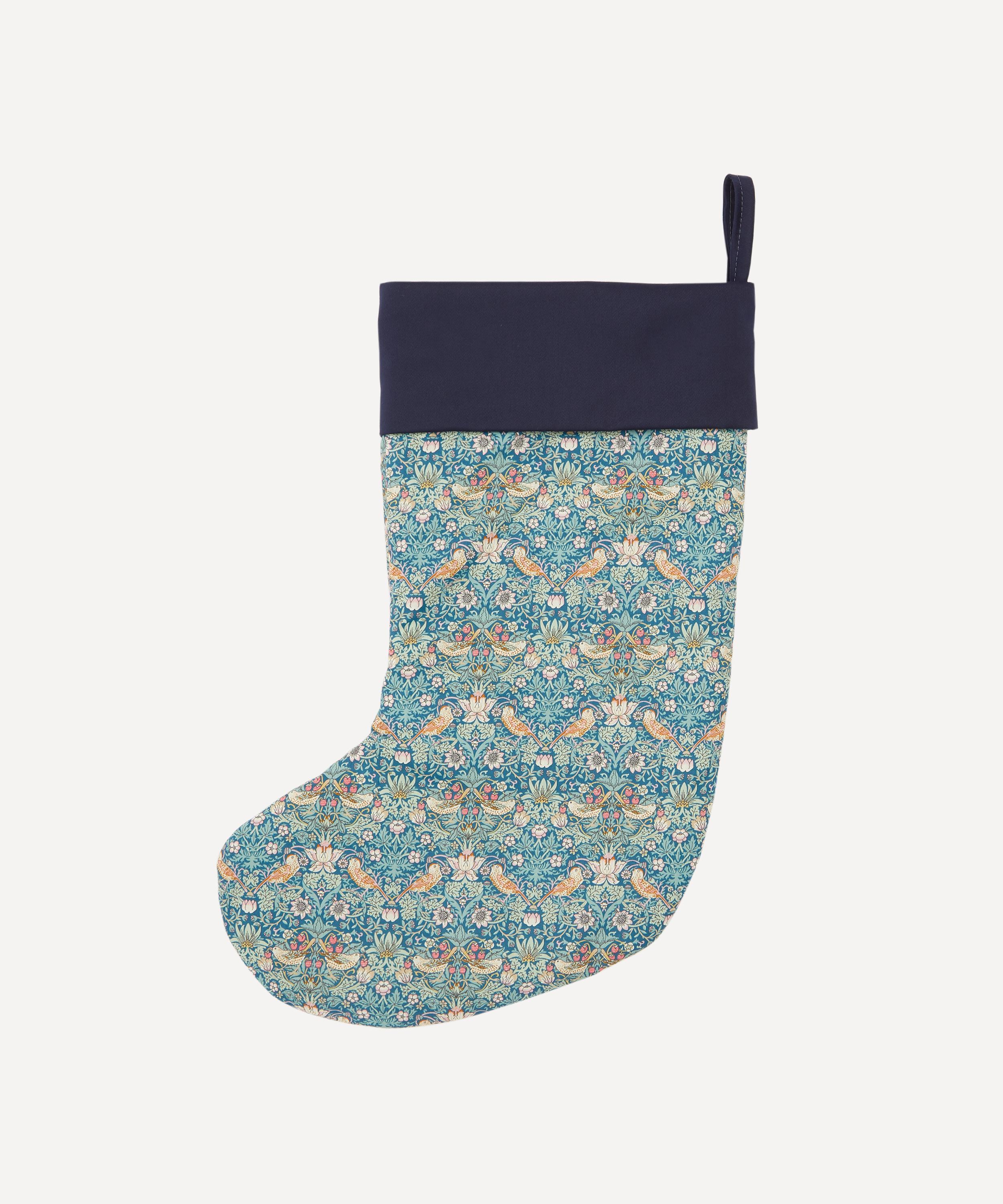 Liberty - Strawberry Thief Blue Christmas Stocking image number 2