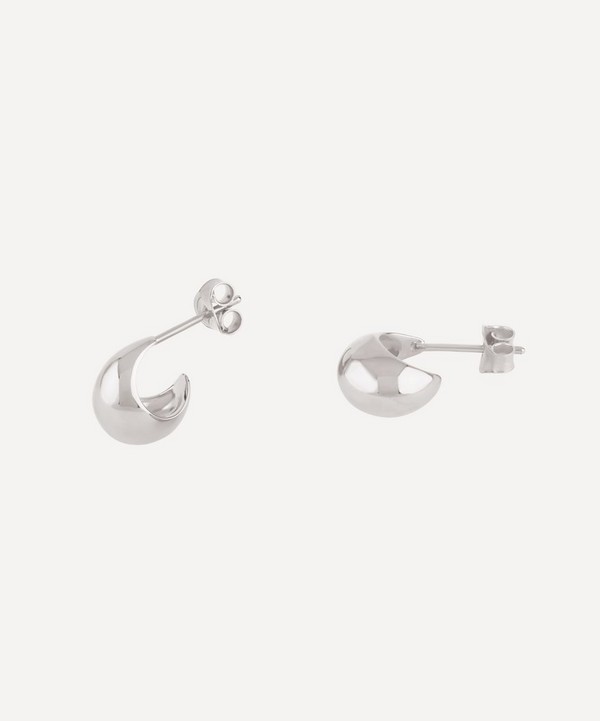 Dinny Hall - Silver Mini Scoop Hoop Earrings image number null