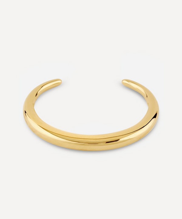 Dinny Hall - Gold Plated Vermeil Silver Scoop Cuff Bracelet image number null