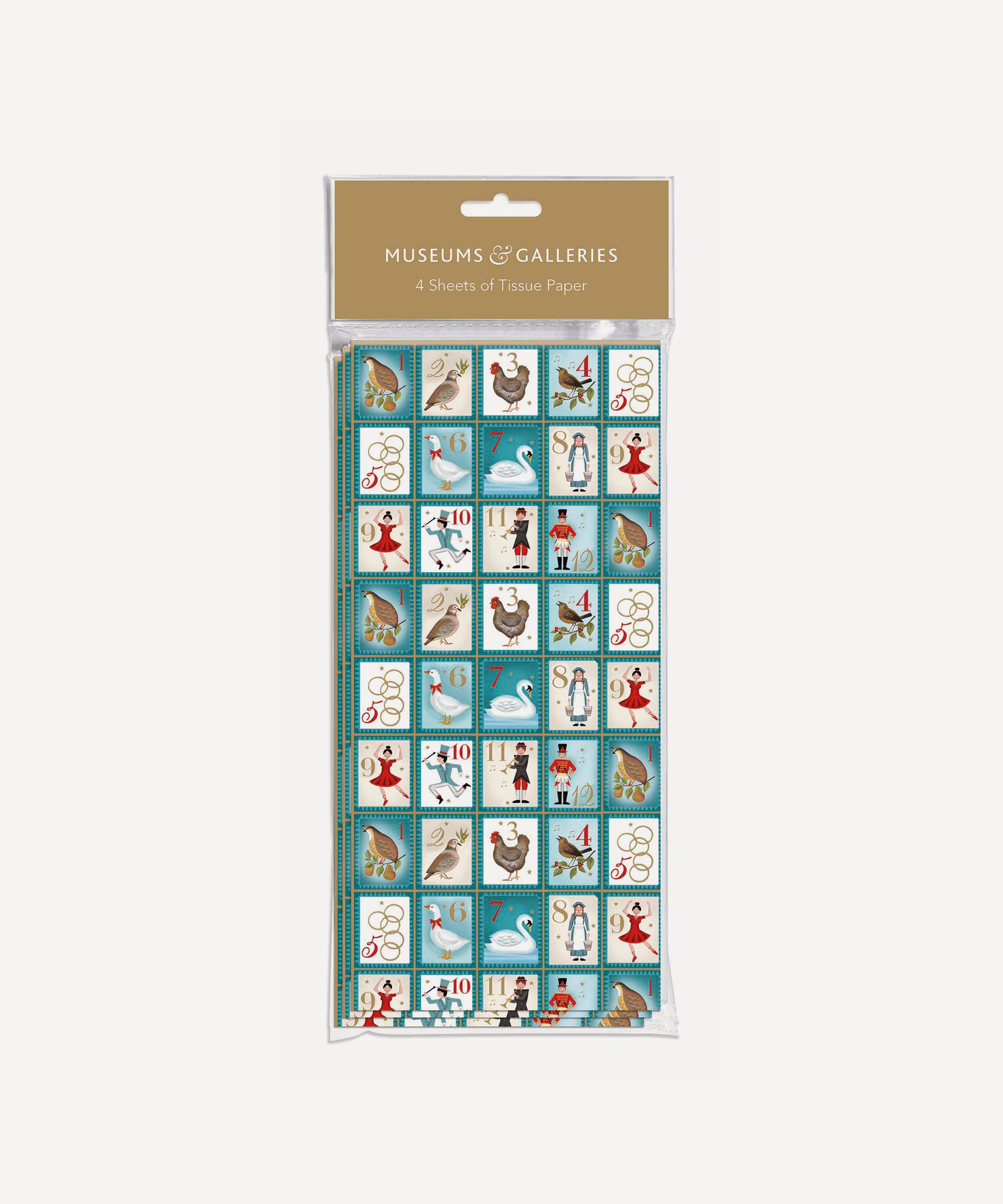 Museum and Galleries Christmas Garden Tissue Paper x 4