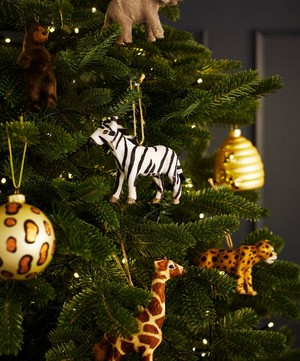 Christmas - Faux Fur Zebra Ornament image number 1