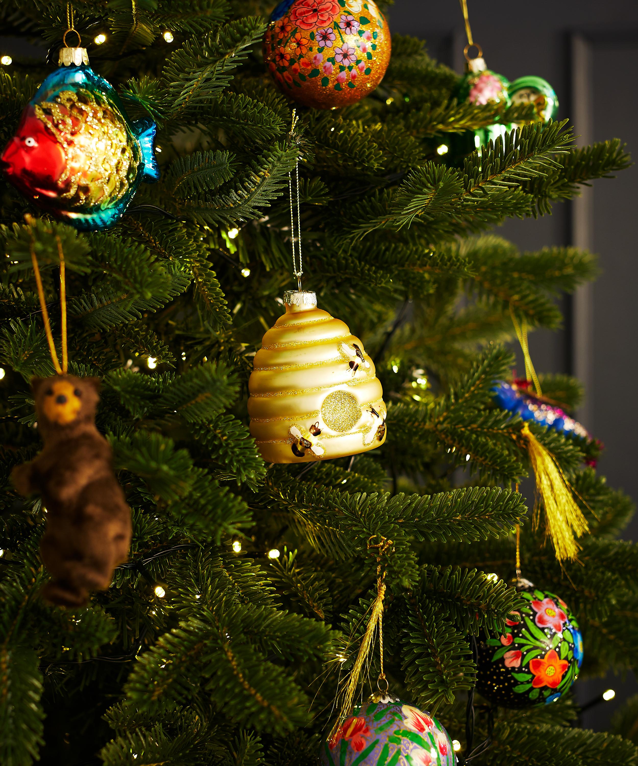 Christmas - Glass Beehive Ornament image number 1