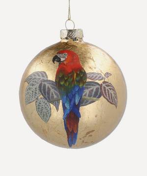 Glass Antique Parrot Bauble