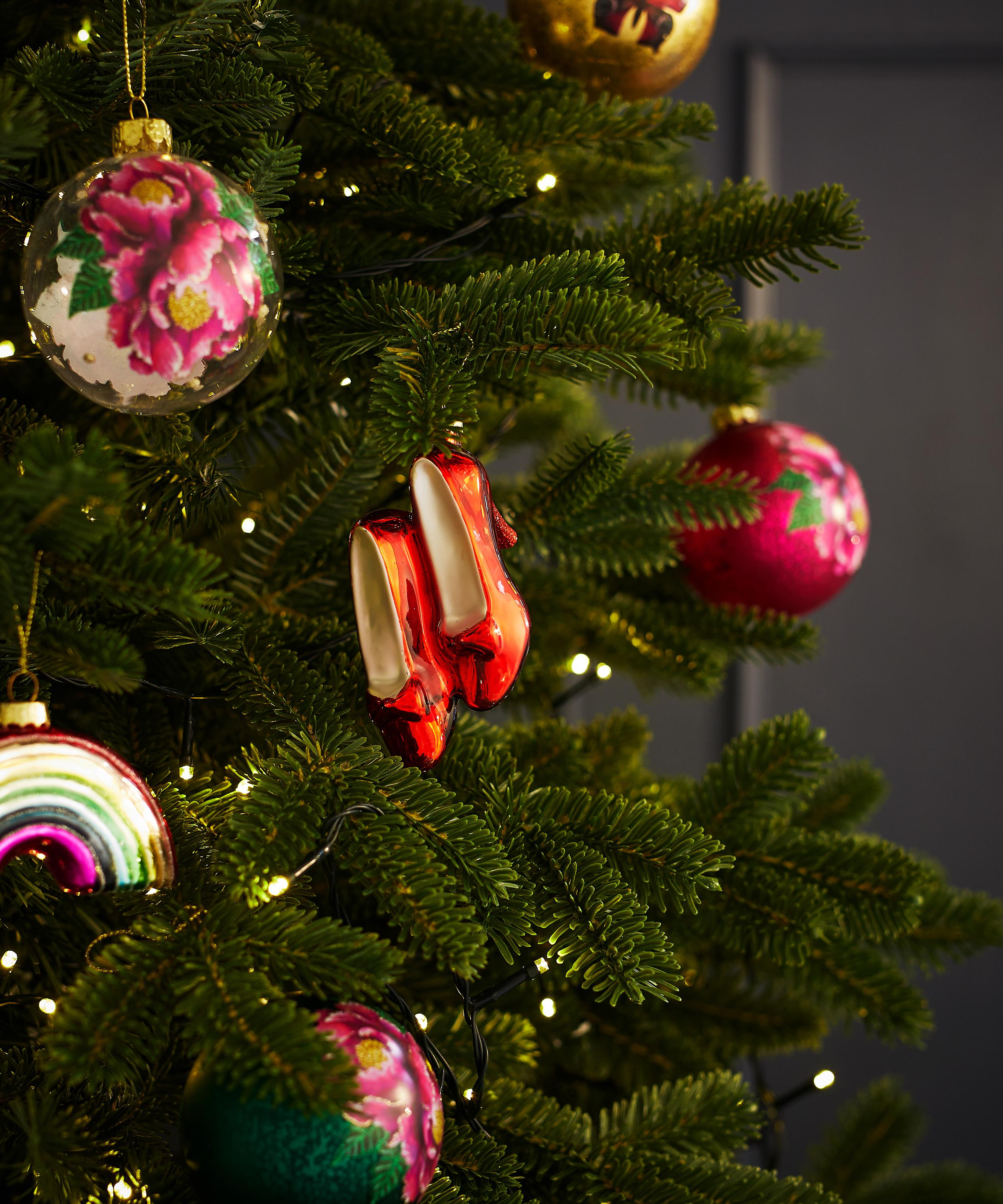 Christmas - Glass Ruby Red Stiletto Ornament image number 1