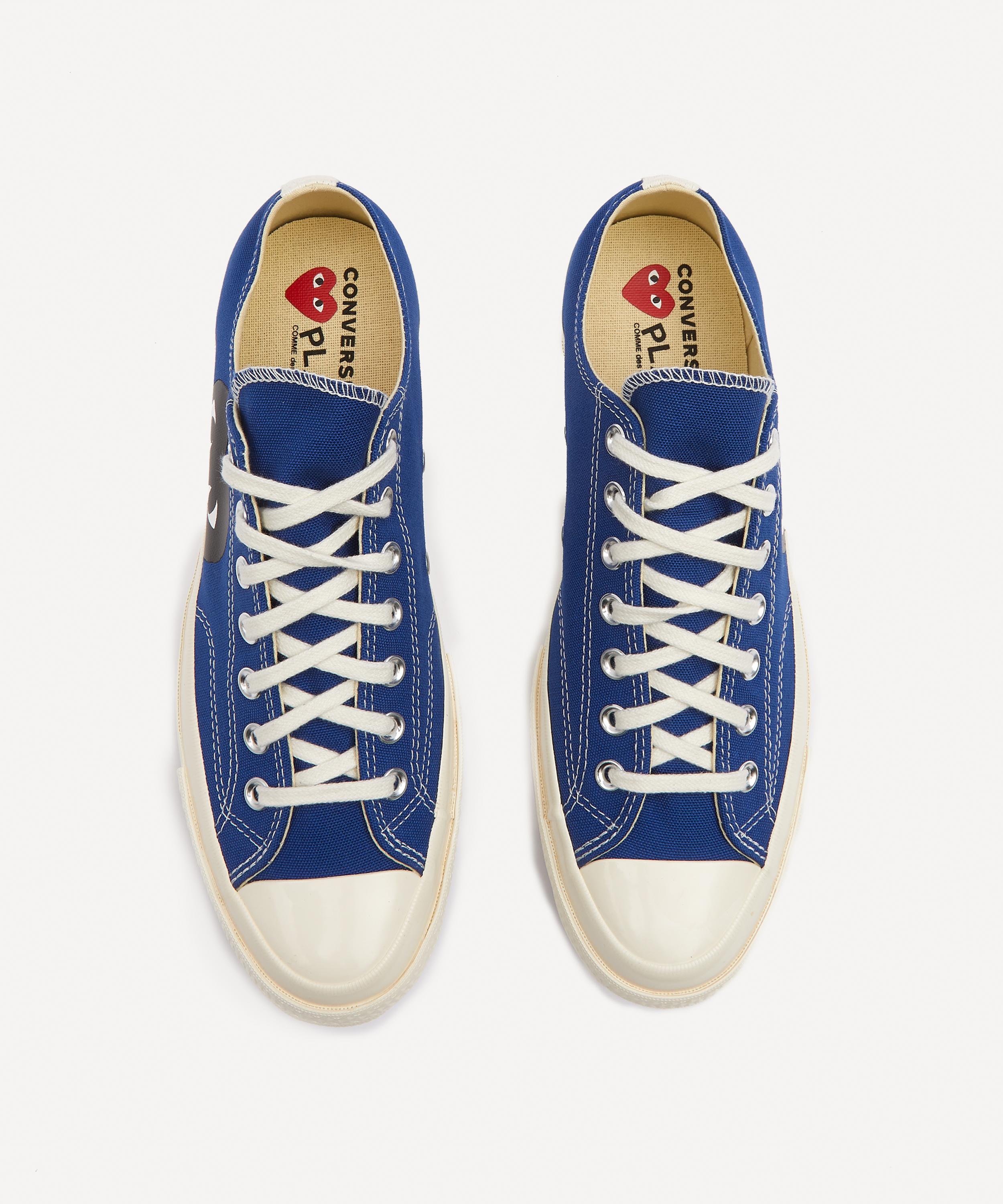 Comme des Garçons Play - x Converse 70s Canvas Low-Top Trainers image number 2