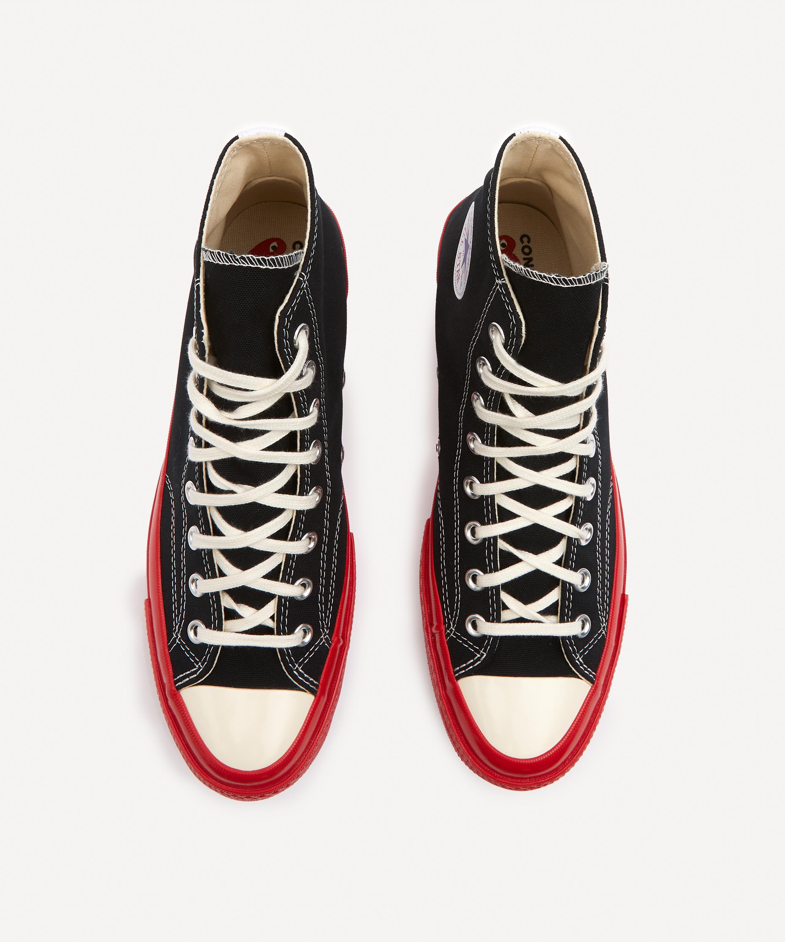 Red hot sale canvas converse