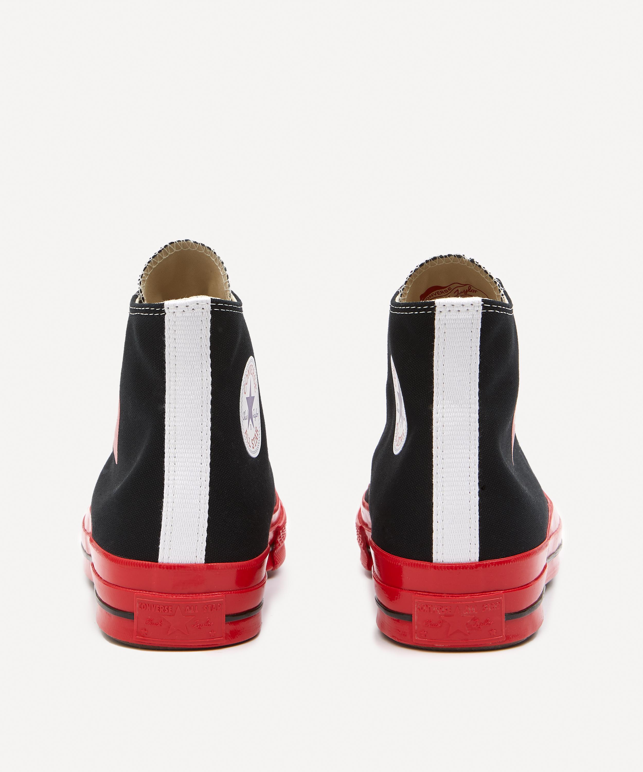 Black trainers outlet red sole