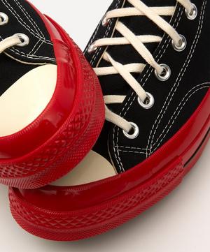 Comme des Garçons Play - x Converse 70s Hi-Top Red Sole Canvas Trainers image number 4