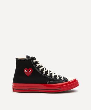 Comme des Garçons Play - x Converse 70s Hi-Top Red Sole Canvas Trainers image number 5