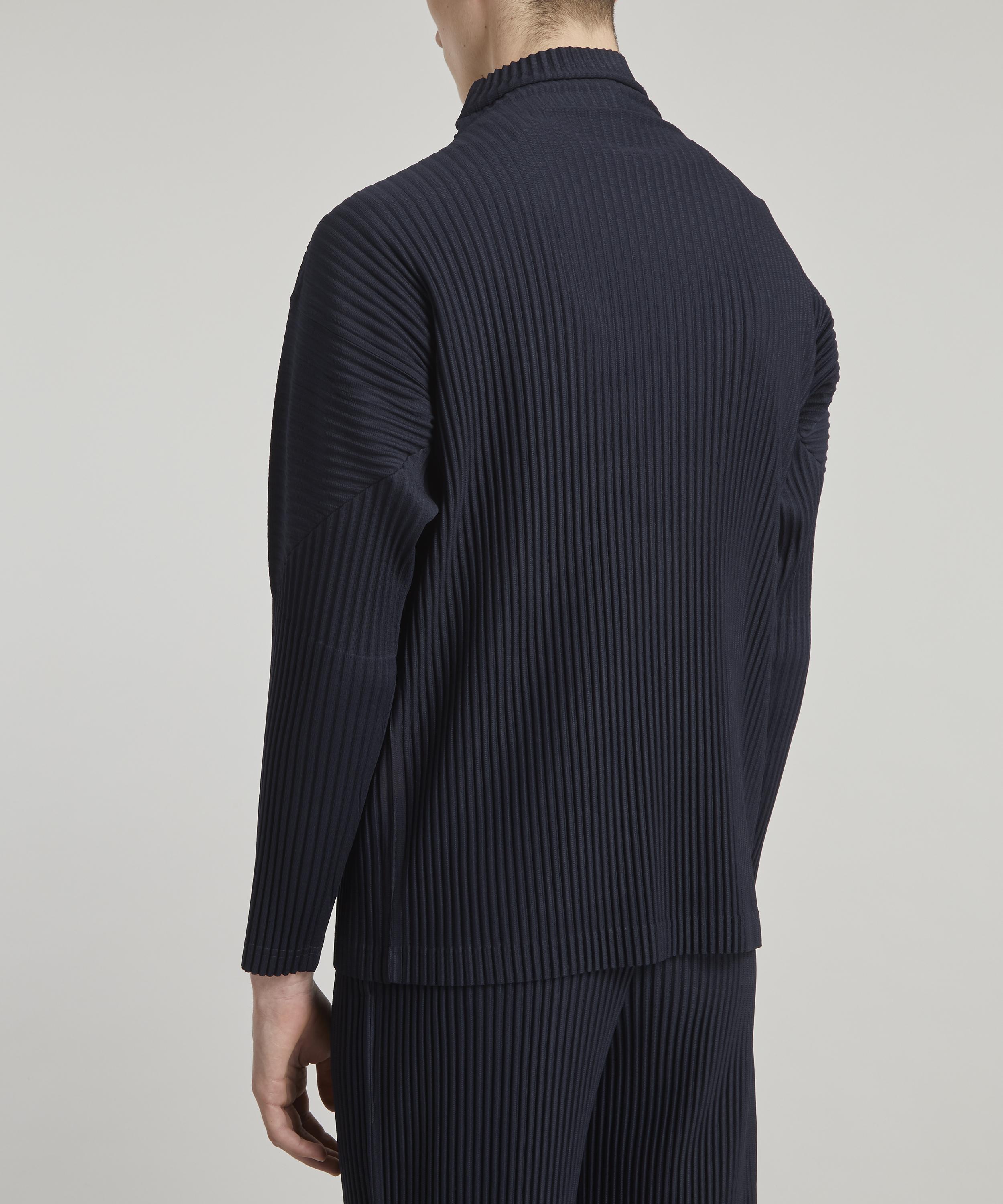 HOMME PLISSÉ ISSEY MIYAKE - Core Mock Neck Long Sleeve T-Shirt image number 3